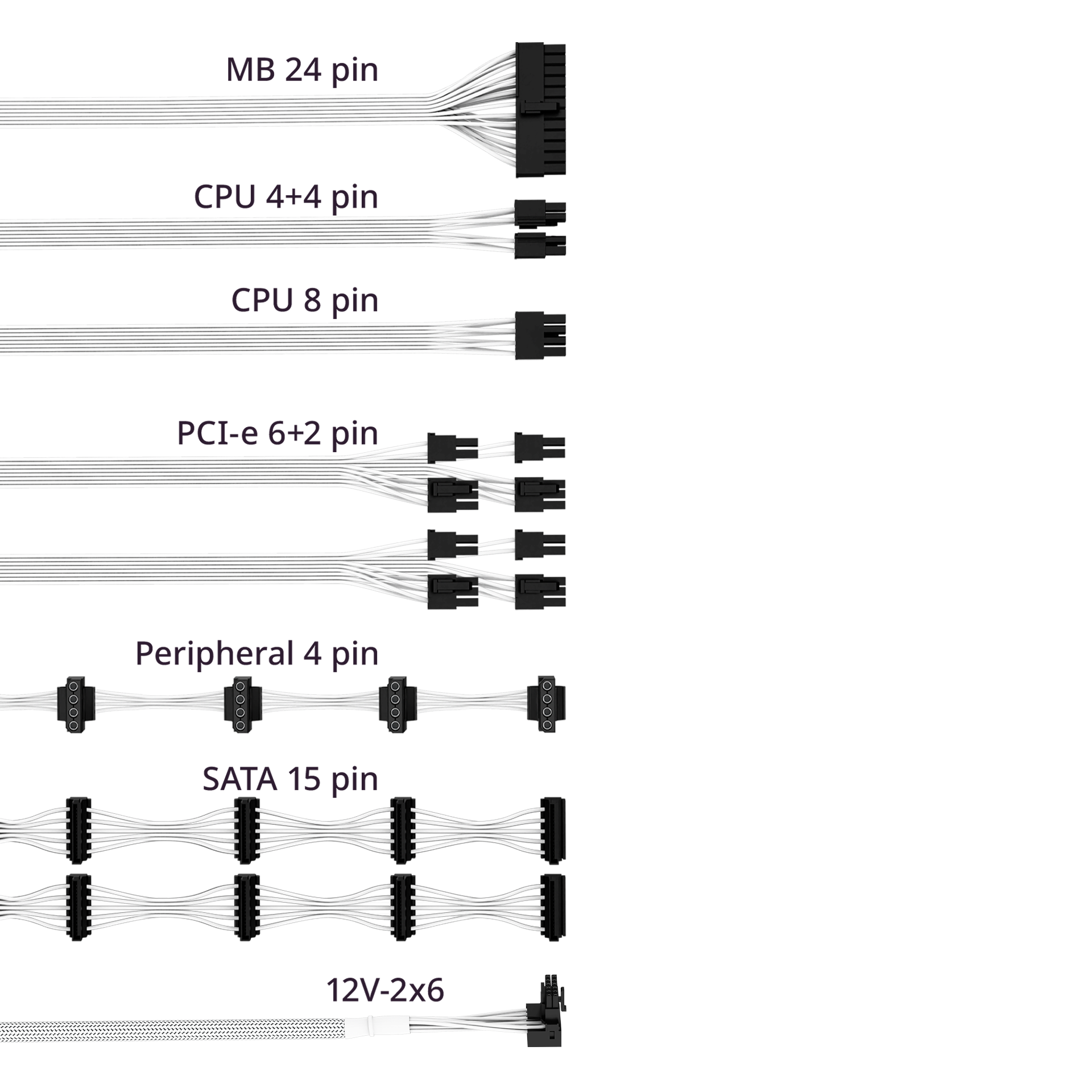 V SFX Gold 850W ATX 3.1 White Edition image number 6