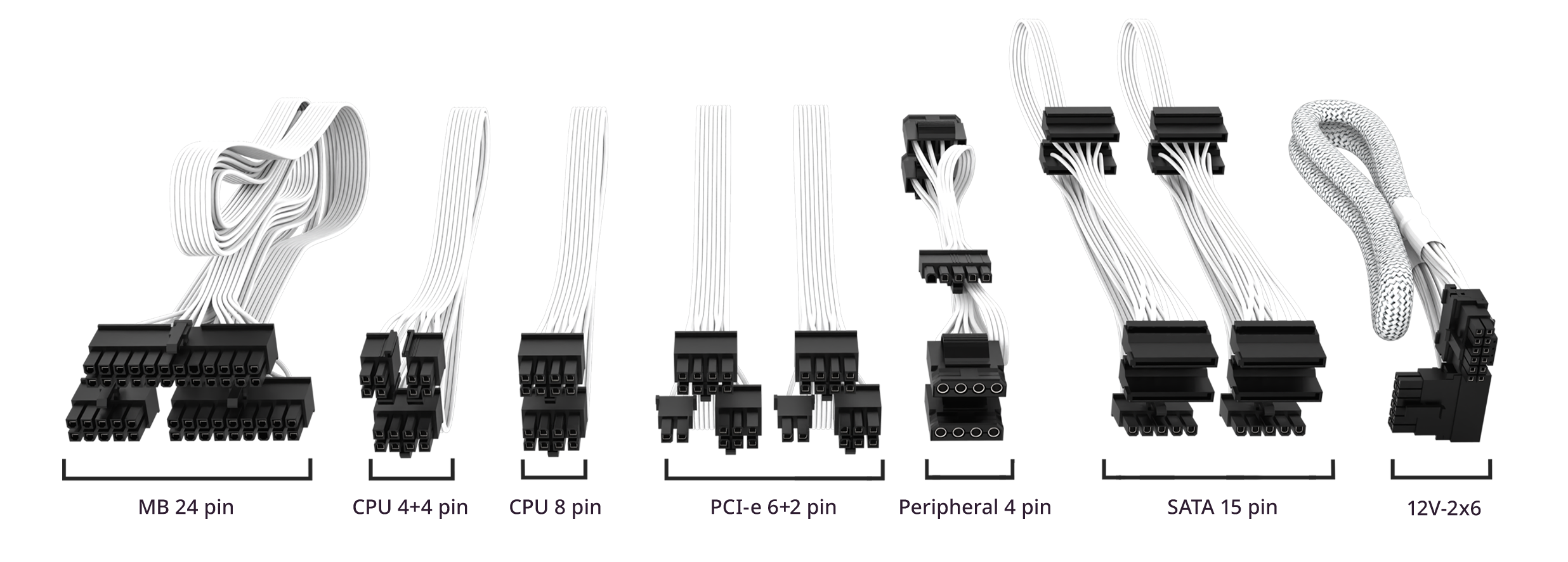 V SFX Gold 750W ATX 3.1 White Edition image number 6