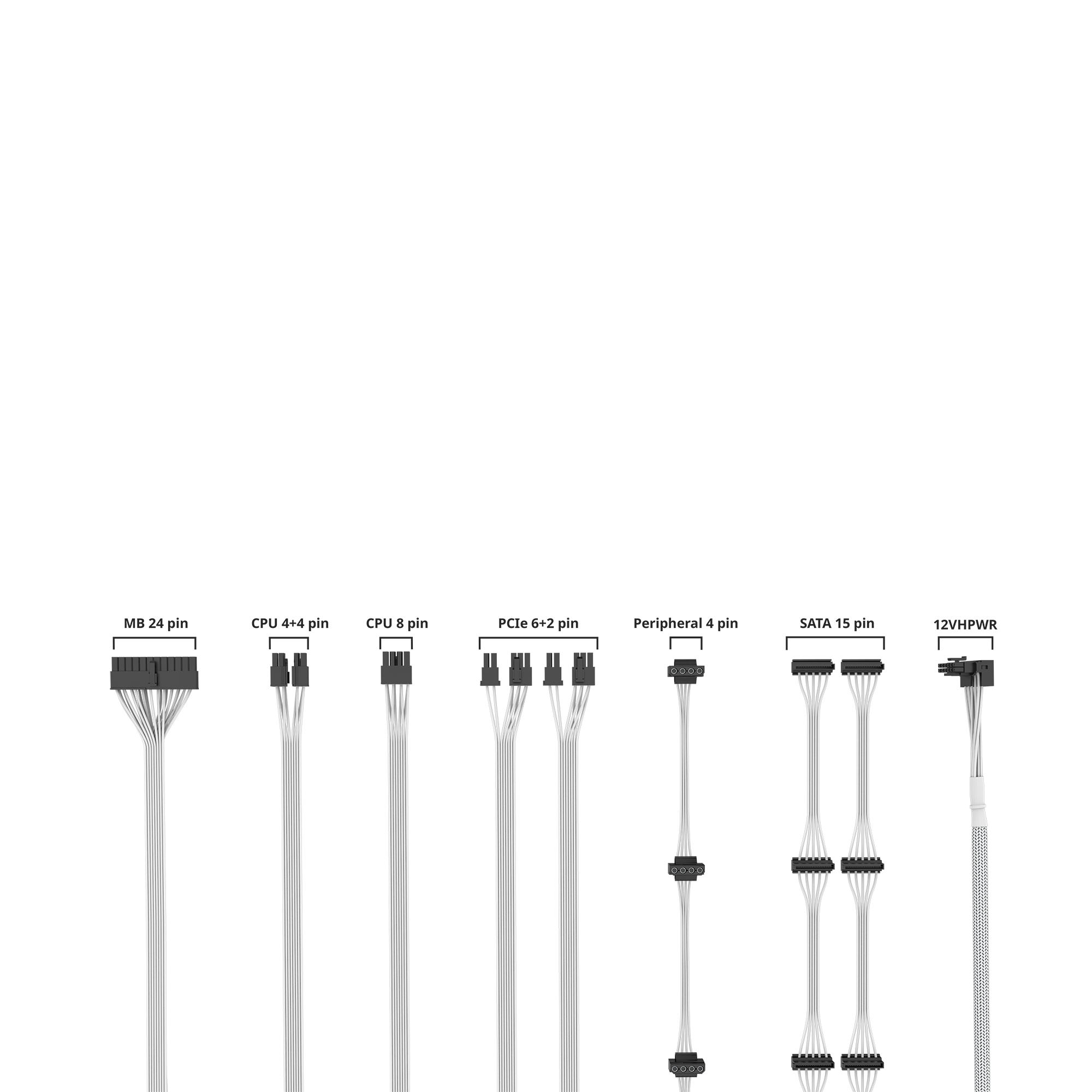 V SFX Gold 750 ATX 3.0 White Edition image number 7