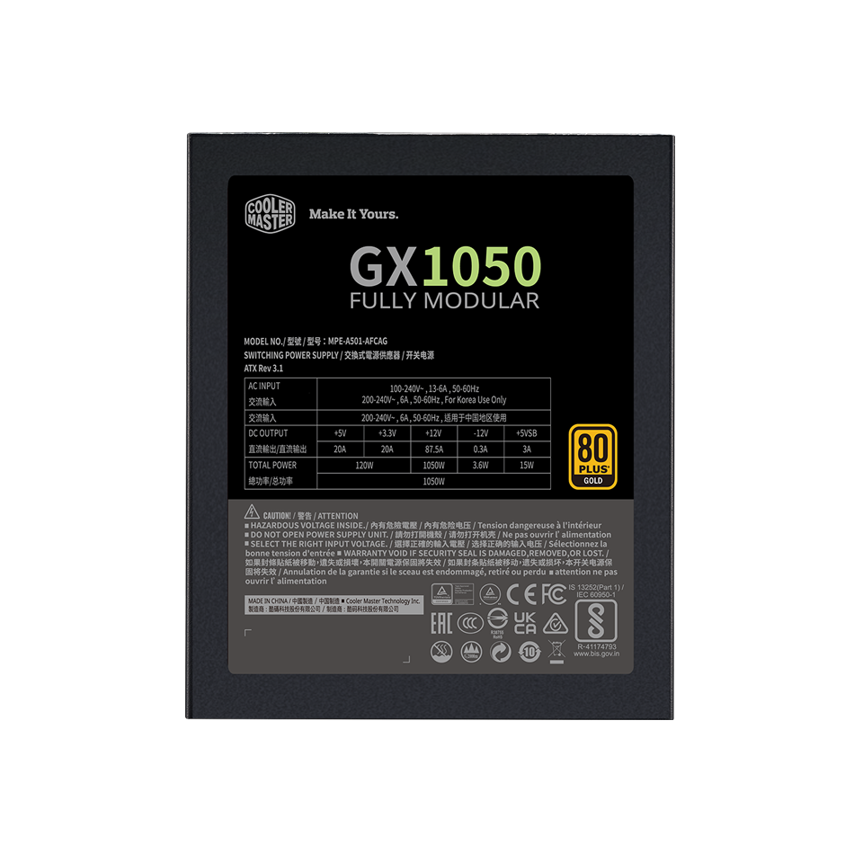 GX Gold 1050 ATX 3.1 image number 2