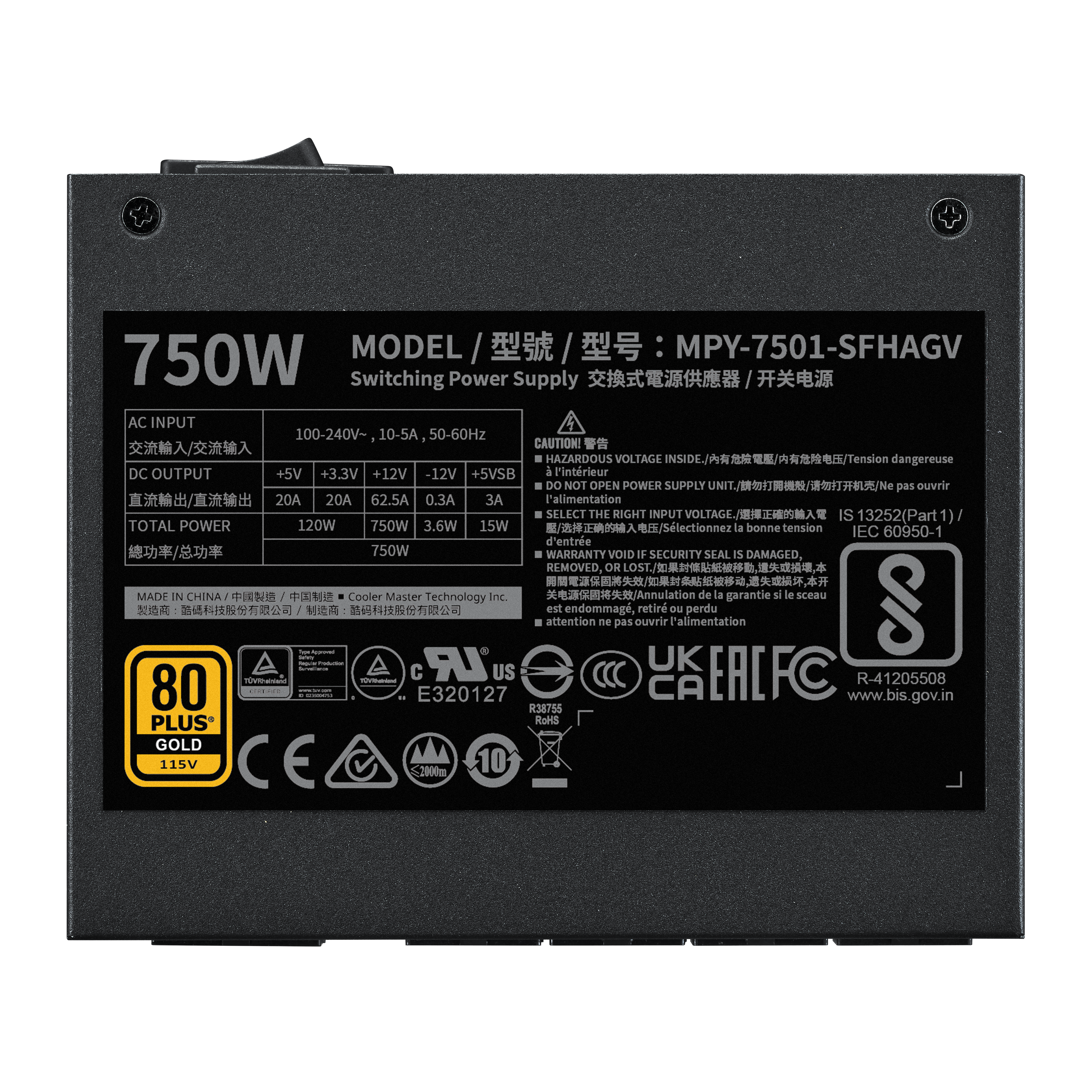 V SFX Gold 750 ATX 3.1 image number 1