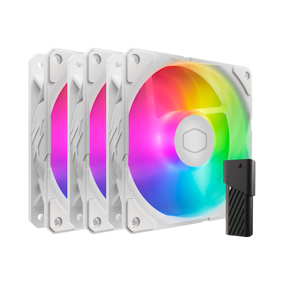 SickleFlow Edge 120 ARGB 3-pack Fan Kit White Edition image number 0