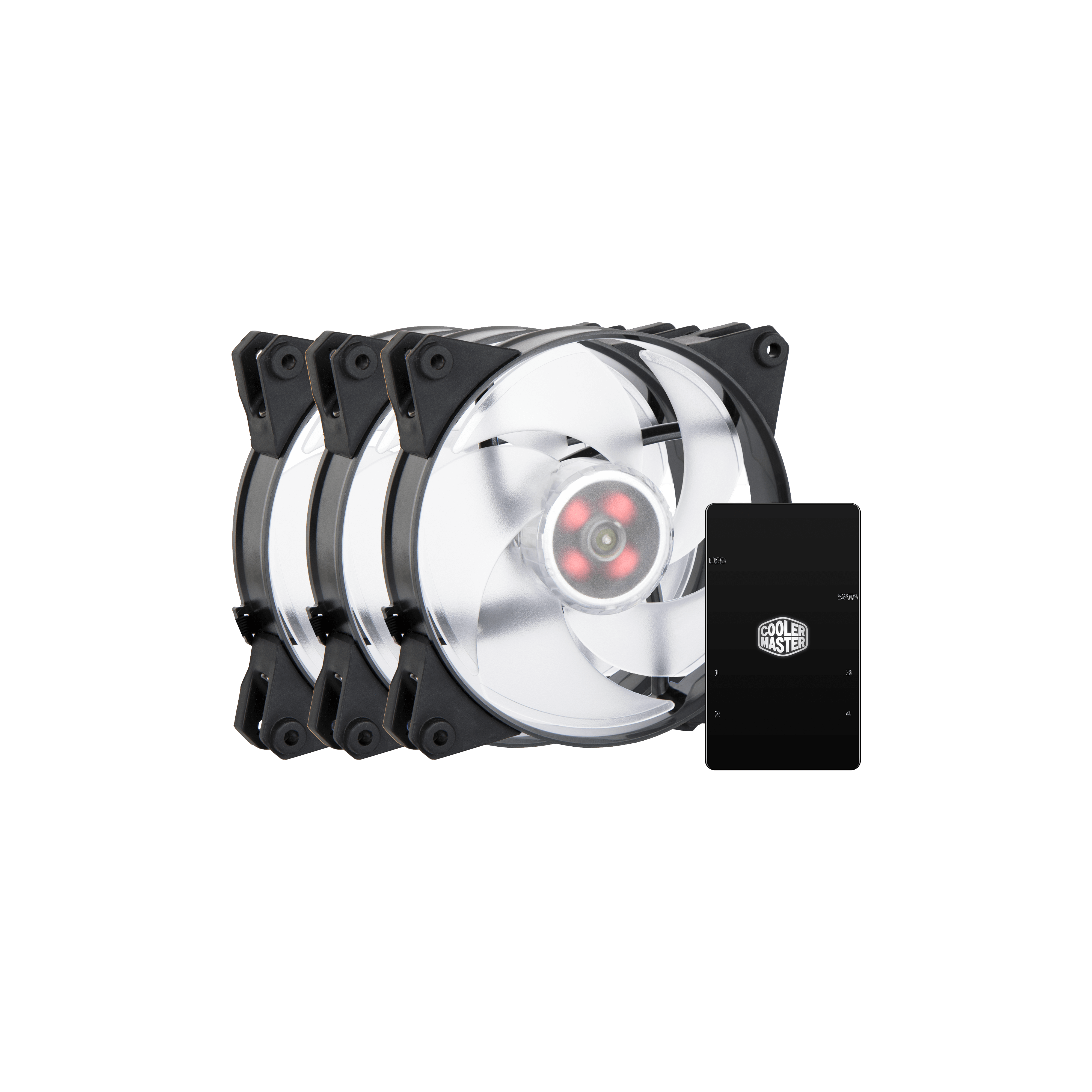 MasterFan Pro 140 Air Pressure RGB 3 in 1 with RGB LED Controller image number 1