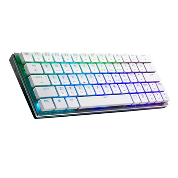 SK621 White Low Profile 60% Gaming Keyboard