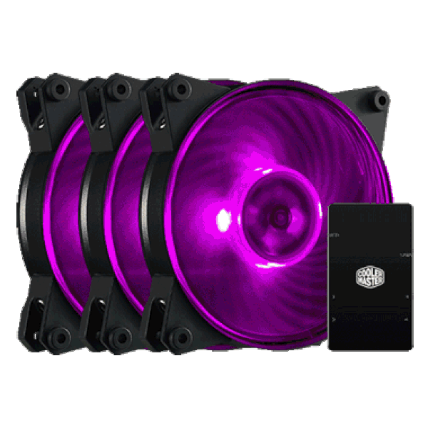 MasterFan Pro 140 Air Pressure RGB 3 in 1 with RGB LED Controller